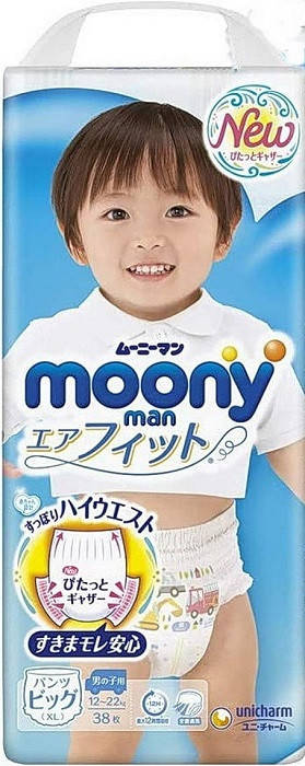 

Трусики Moony для мальчиков Big (12-22кг) 38шт внутренний рынок Японии