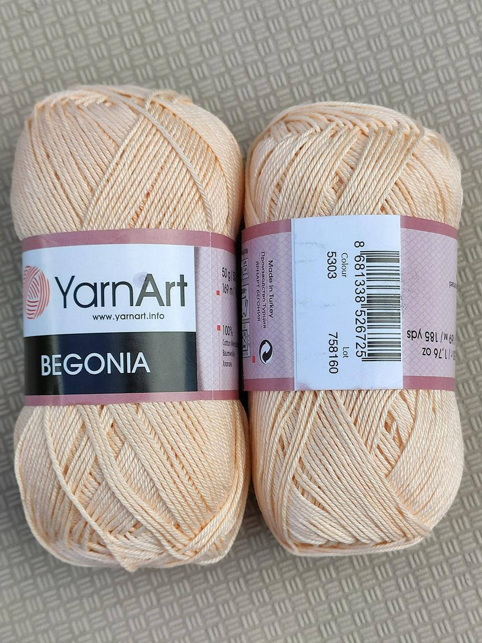 

YarnArt Begonia - 5303 светлый персик