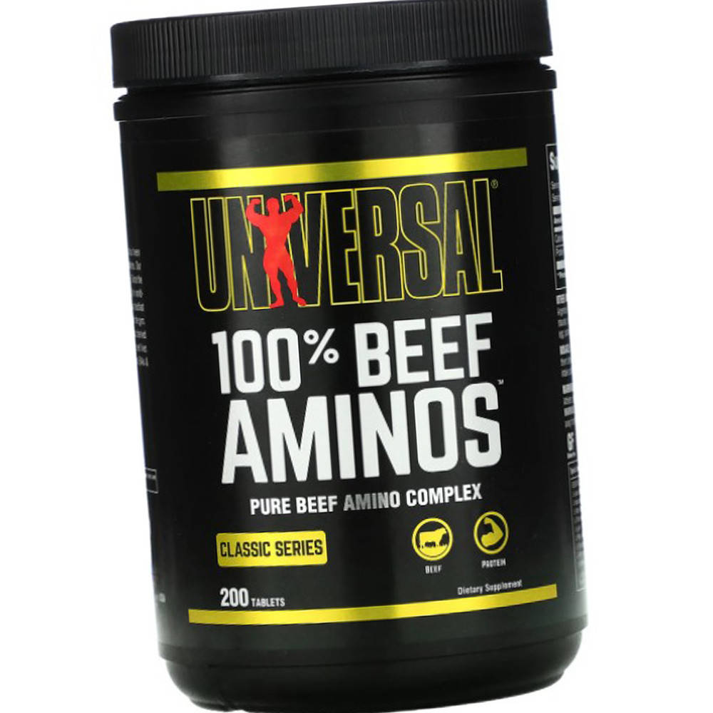 

Комплексные аминокислоты говядины Universal 100% Beef Aminos 200 таб