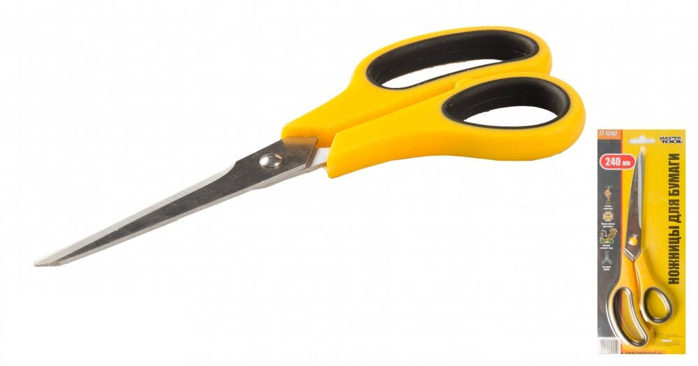 

Ножницы для бумаги 240 мм MasterTool 17-1240