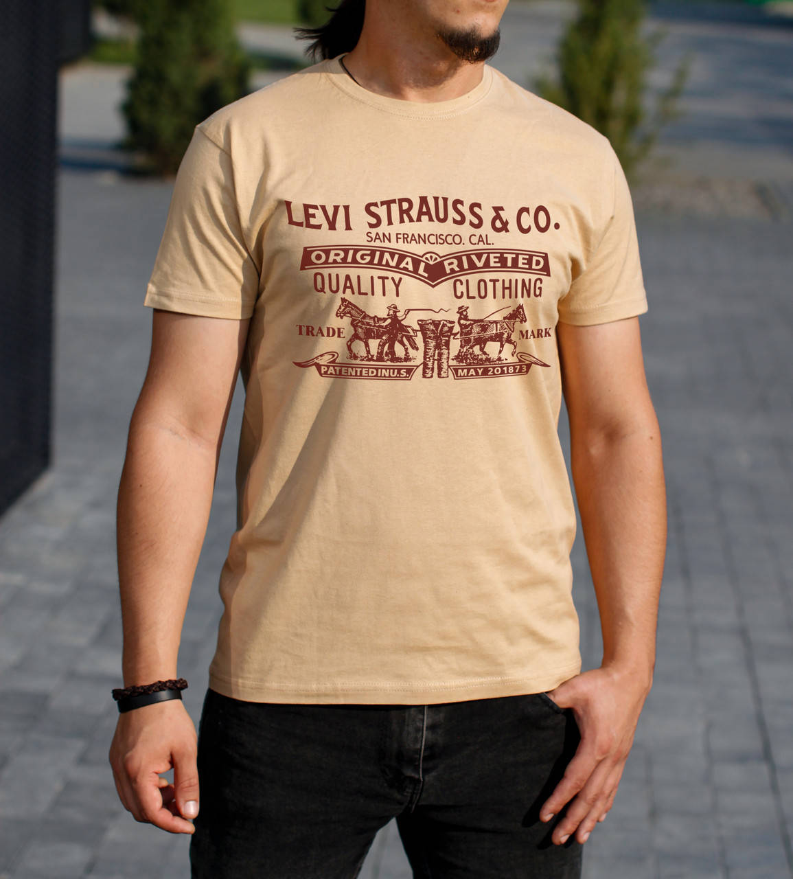 

Мужская футболка с рисунком LEVI STRAUSS & CO