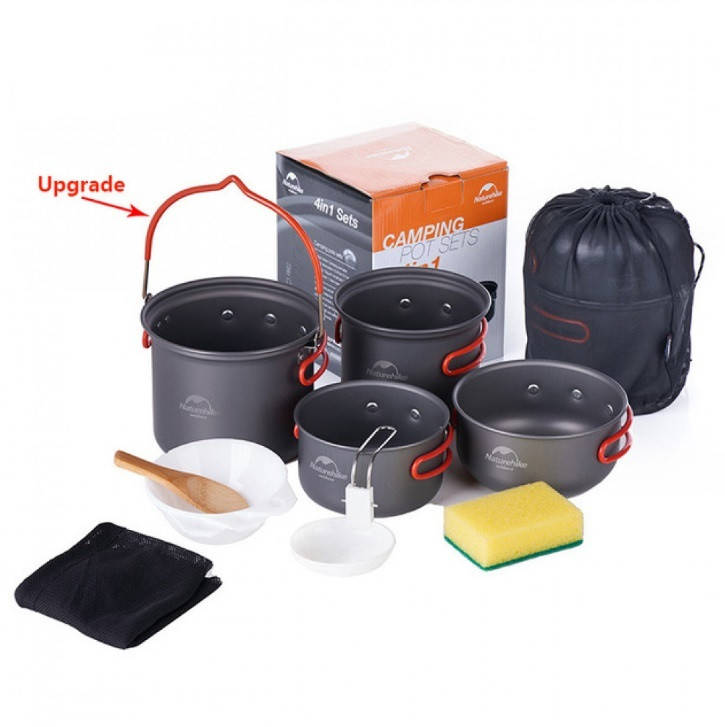 

Набір посуду для походу Updated Naturehike NH18T018-G, Серый