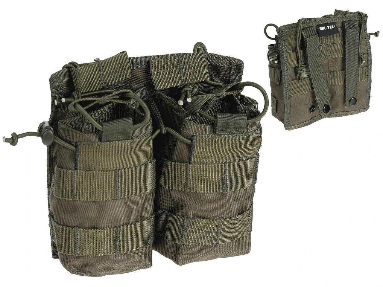 

Подсумок универсальный открытый на 4 магазина с системой MOLLE Германия, Хаки