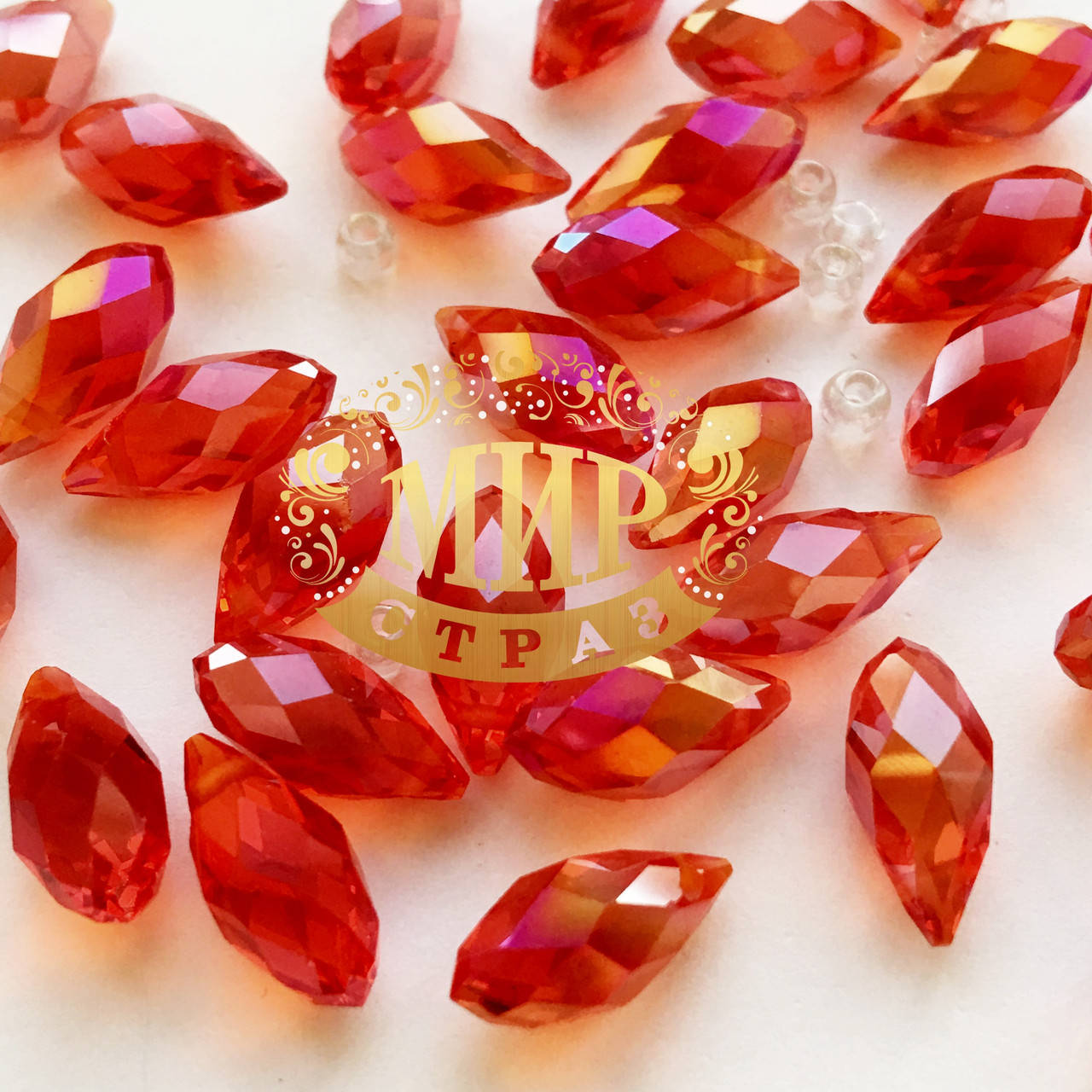 

Бусина капля 6х12mm Lt Siam AB 1шт