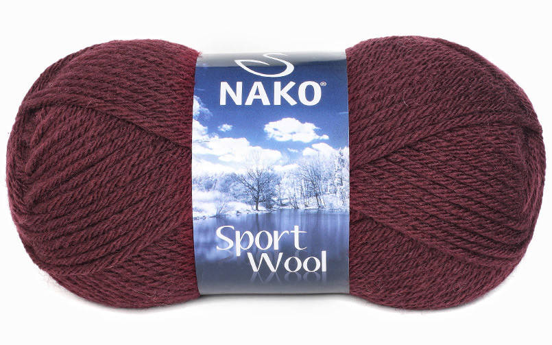 

Nako Sport Wool темно-бордовый № 3718