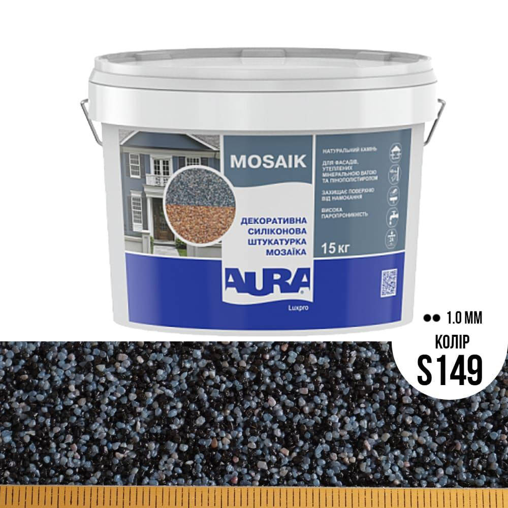 

Силиконовая декоративная штукатурка мозаичная Aura Luxpro Mosaik M10 S149 15 кг, Белый
