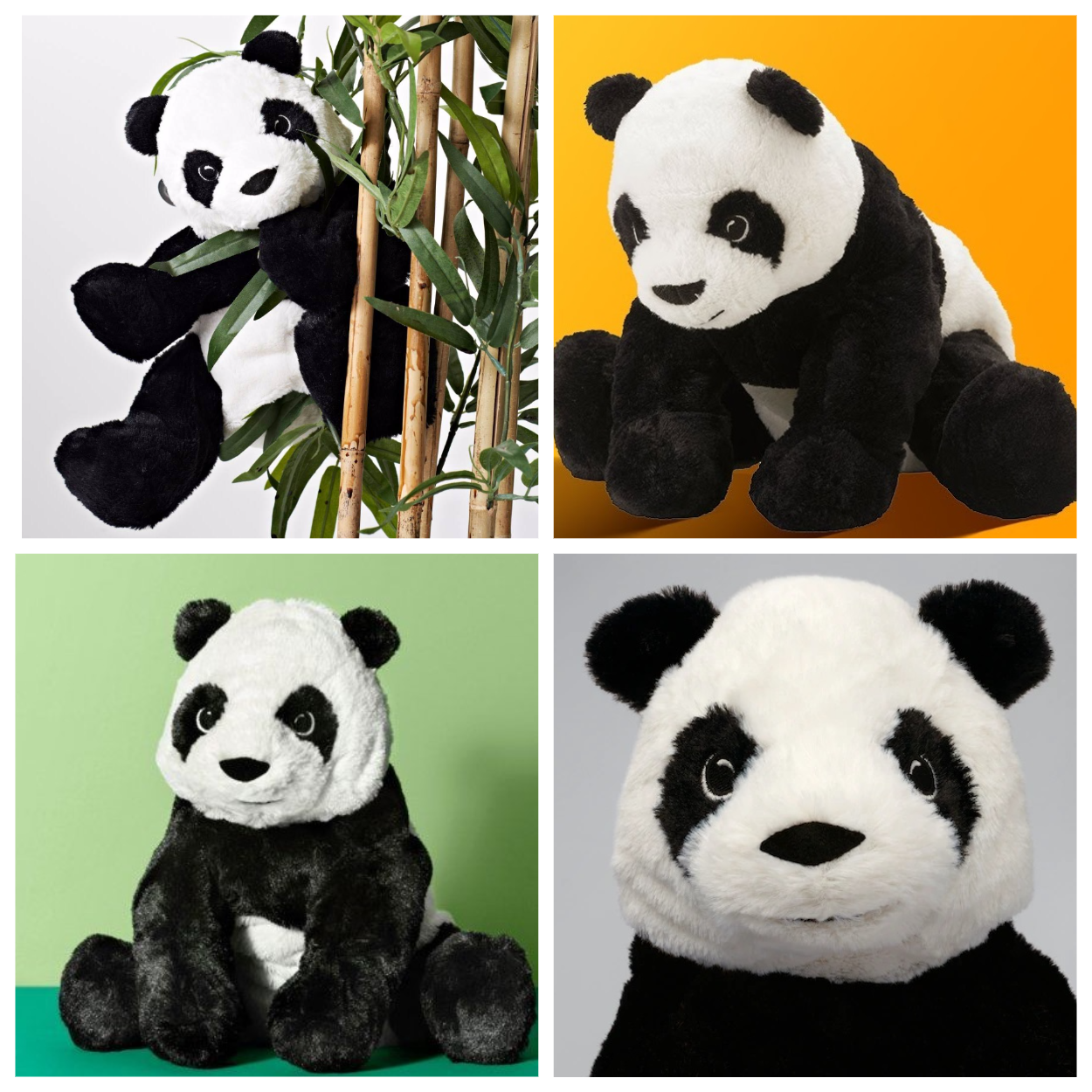 

Игрушка панда IKEA KRAMIG 30 см детская плюшевая мягкая пандочка ИКЕА КРАМІГ, Черный