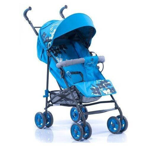

Коляска детская прогулочная трость Geoby D208R голубая, Голубой