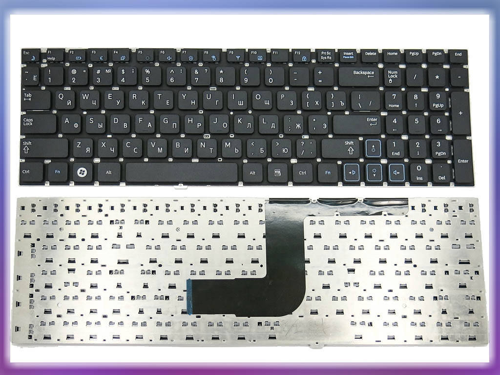 

Клавиатура для Samsung RC508, RC510, RC520, RV509, RV511, RV513, RV515, RV518, RV520 ( RU Black, Без рамки )., Черный