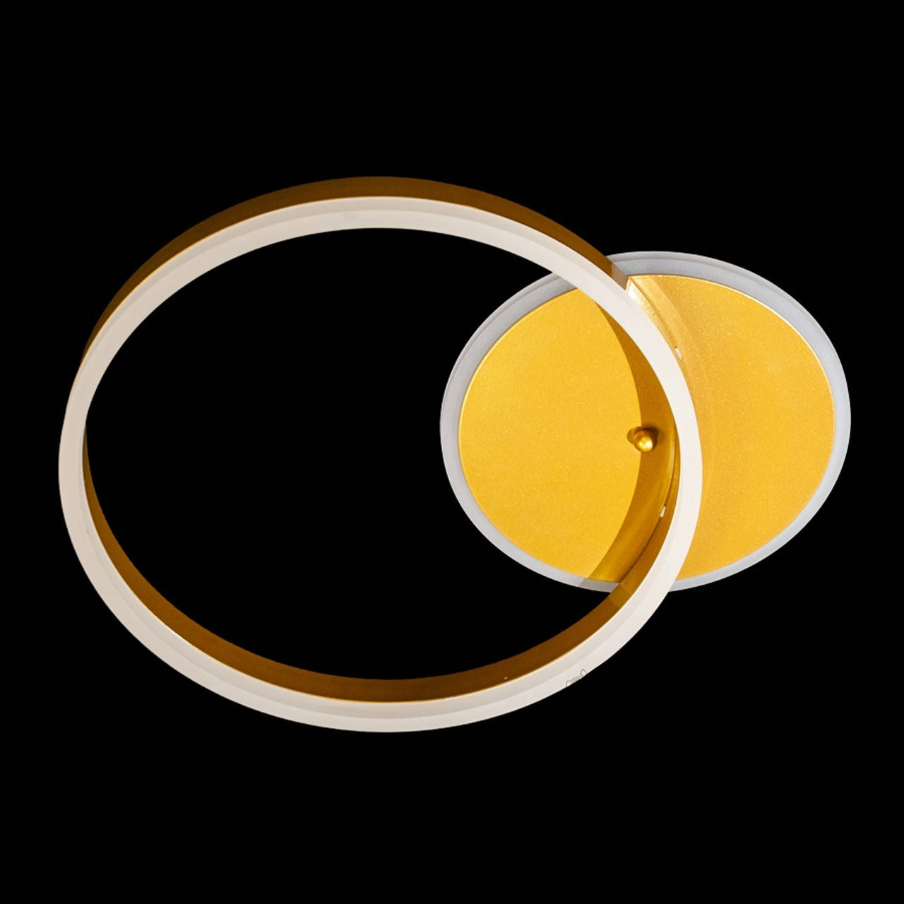 

LED люстра "Кольца" 50 Вт с подсветкой и регулировкой яркости СветМира D-9285/1G LED 3color dimmer