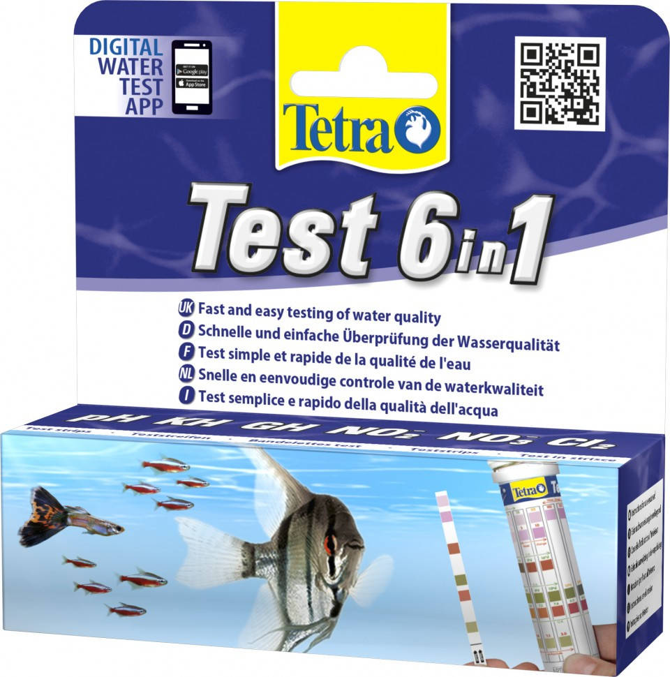 

Тесты для воды аквариума Tetra Test 6 in 1.