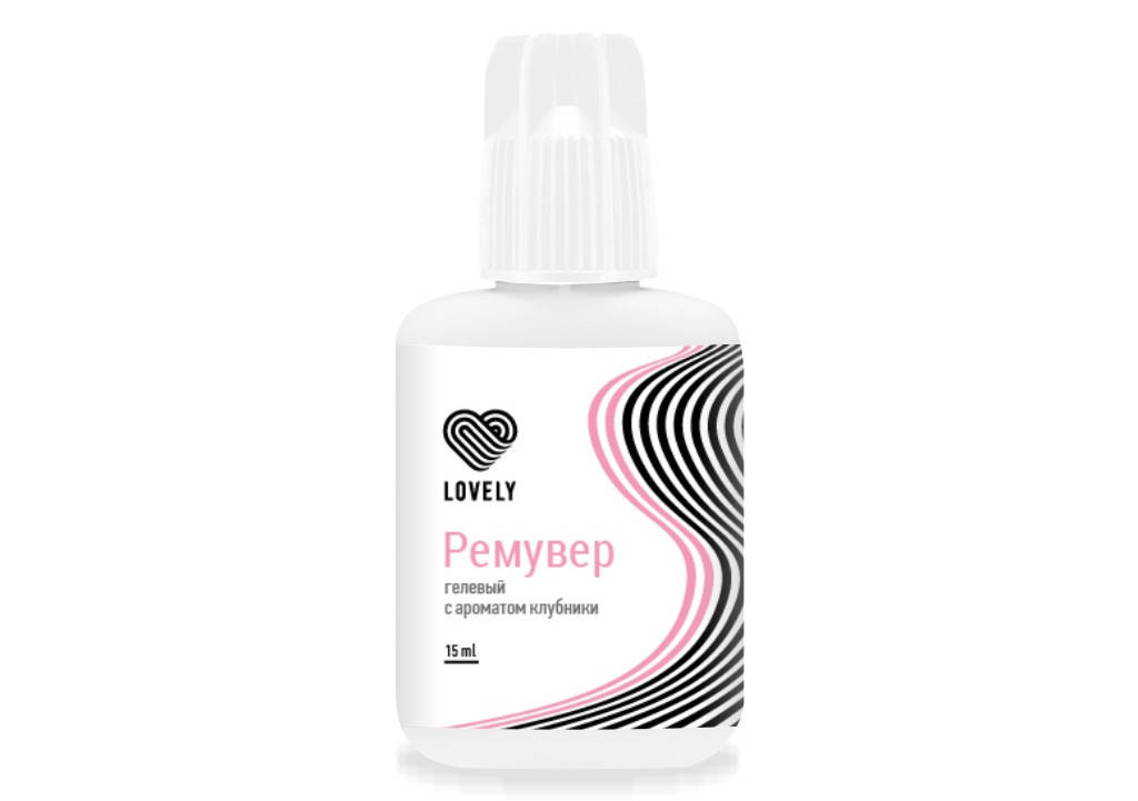 

Гелевый ремувер для снятия ресниц с ароматом клубники Lovely 15 мл