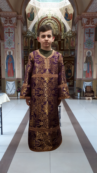 

Стихарь детский, рост 146см, с запасом на вырост