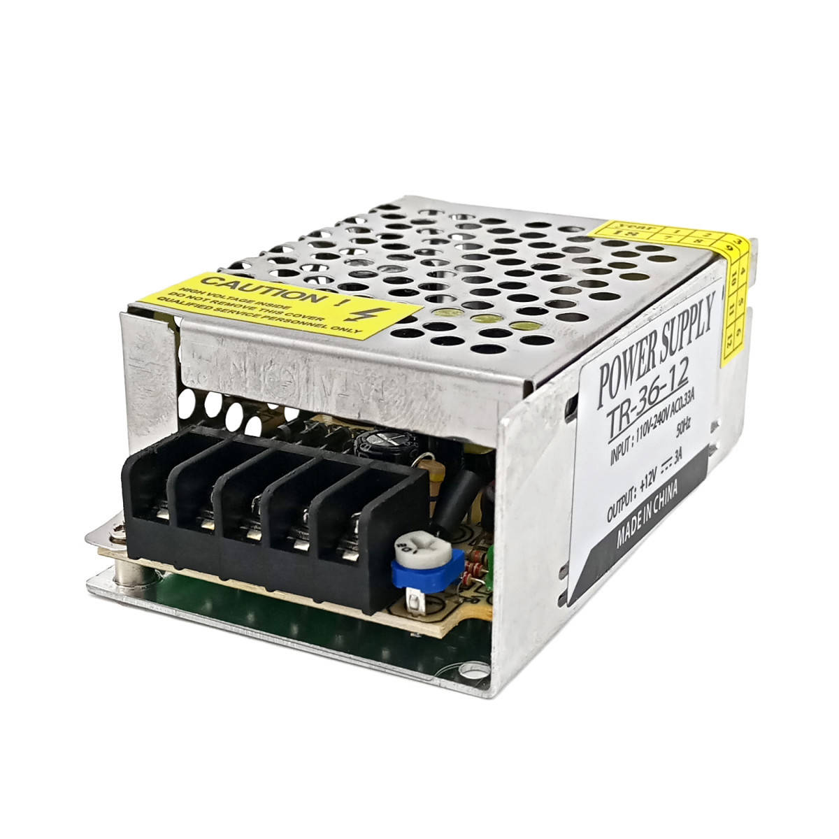 

Блок питания BIOM TR-36 36Вт 12В 3А Металл IP20 Стандарт