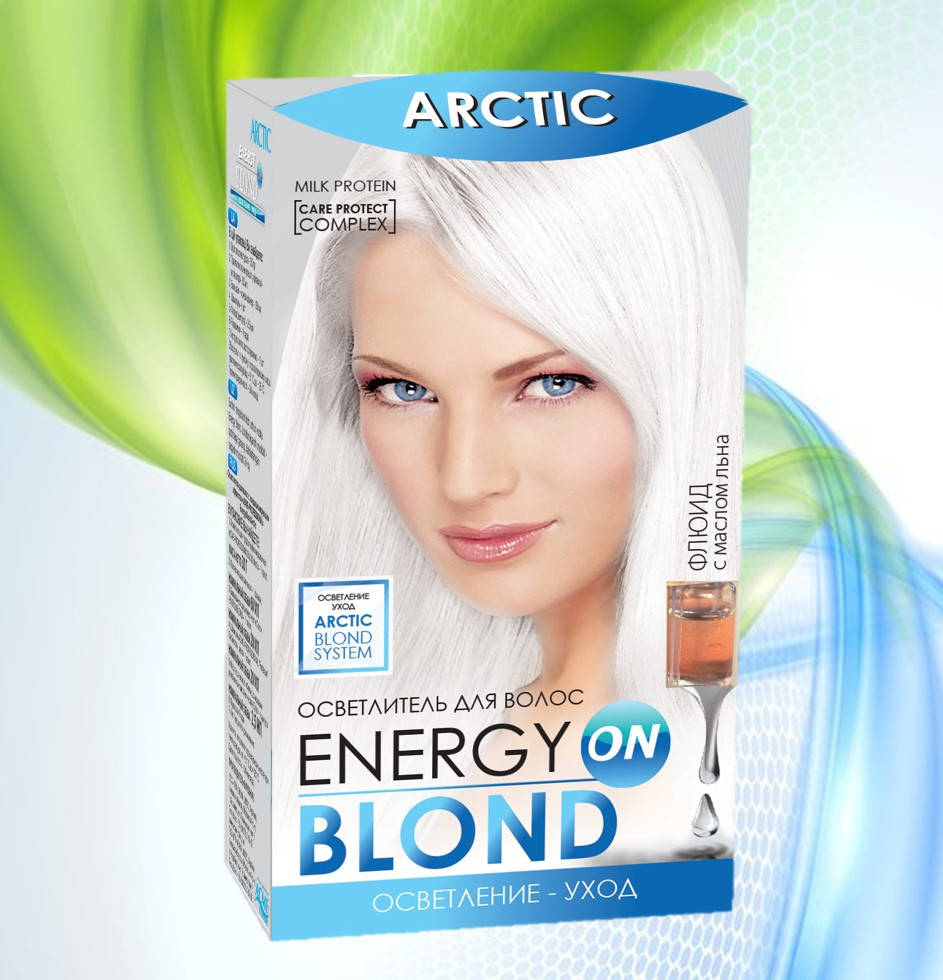 

Осветлитель для волос "Energy Blond Arctic з флюїдом"