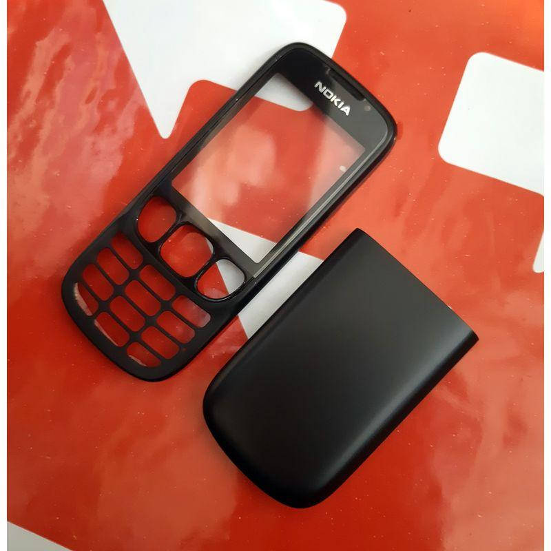 

Корпус телефона Nokia 6303, передняя панель, задняя крышка, Черный
