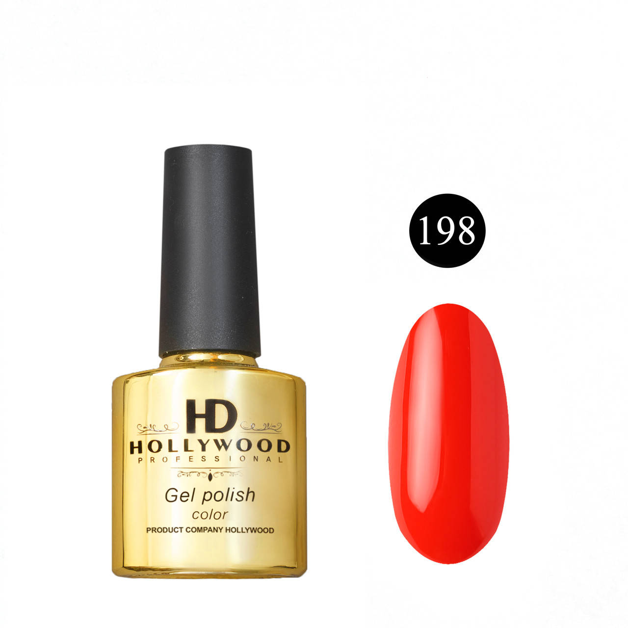 

Гель лак 198 Красный Плотный HD Hollywood 8 ml