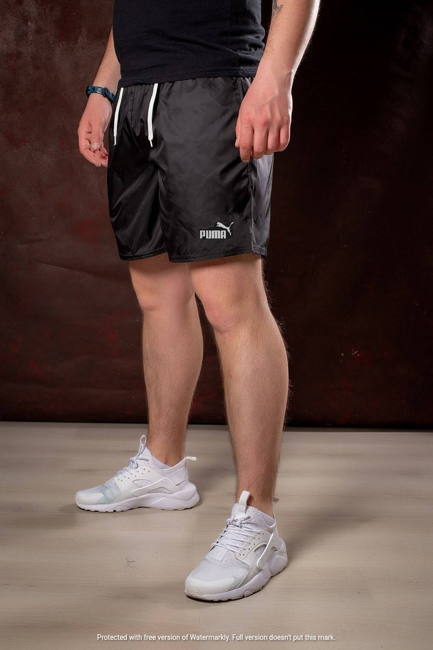 

Мужские шорты puma / шорти чоловічі (плащевка), Черный