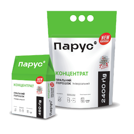 

Концентрований пральний порошок 7+1 2,4кг БАРА Парус