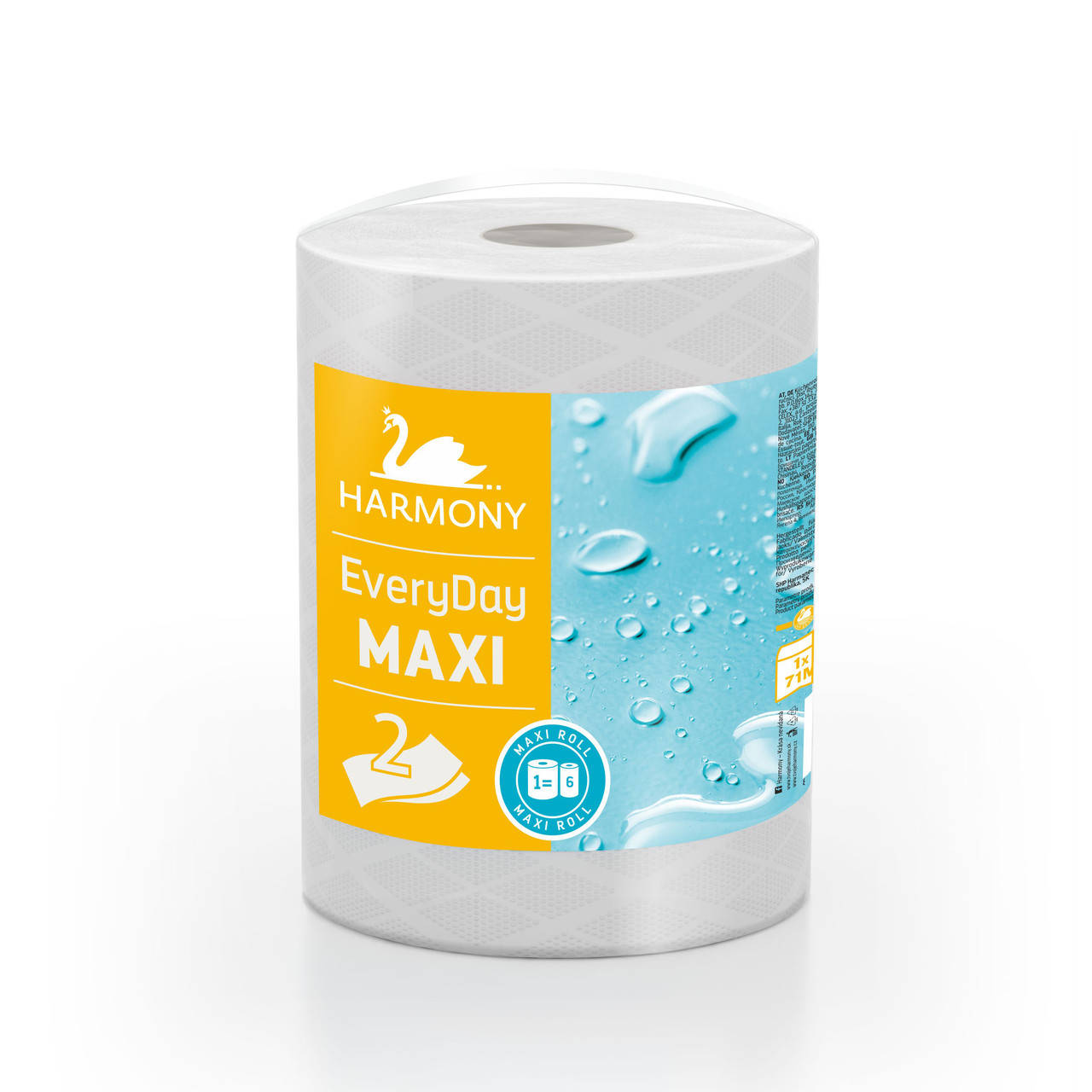 

Полотенце кухонное бумажное HARMONY EVERYDAY MAXI 71м 1шт/уп двухслойное