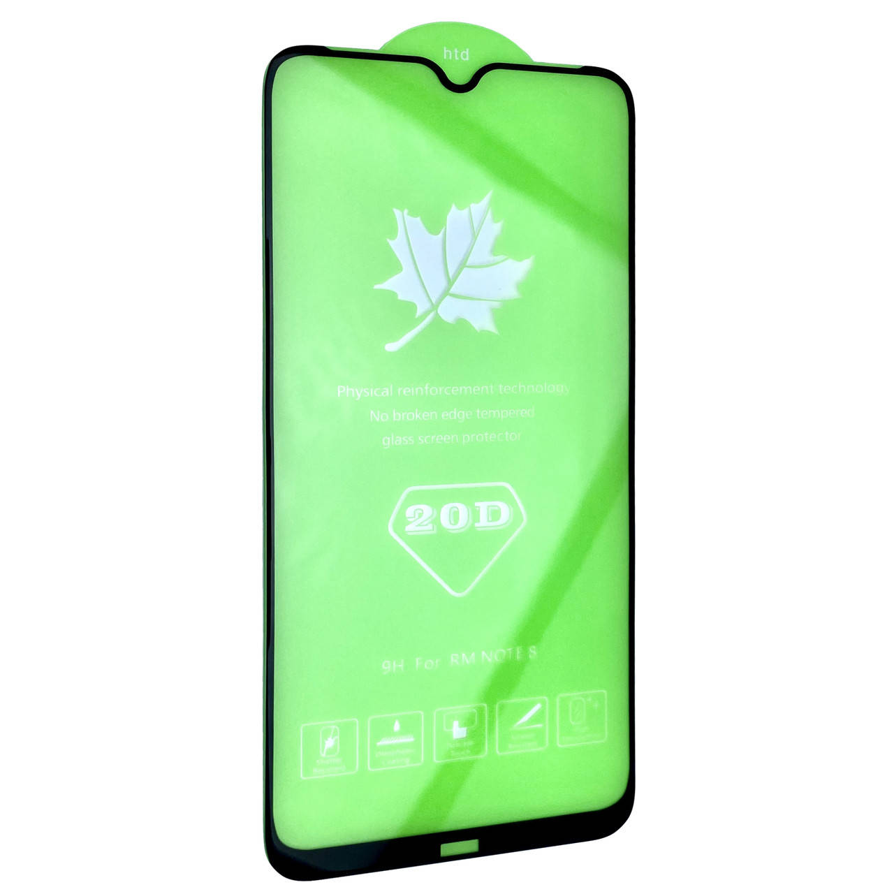 

Защитное стекло DK Full Glue 20D для Xiaomi Redmi Note 8 (black), Черный