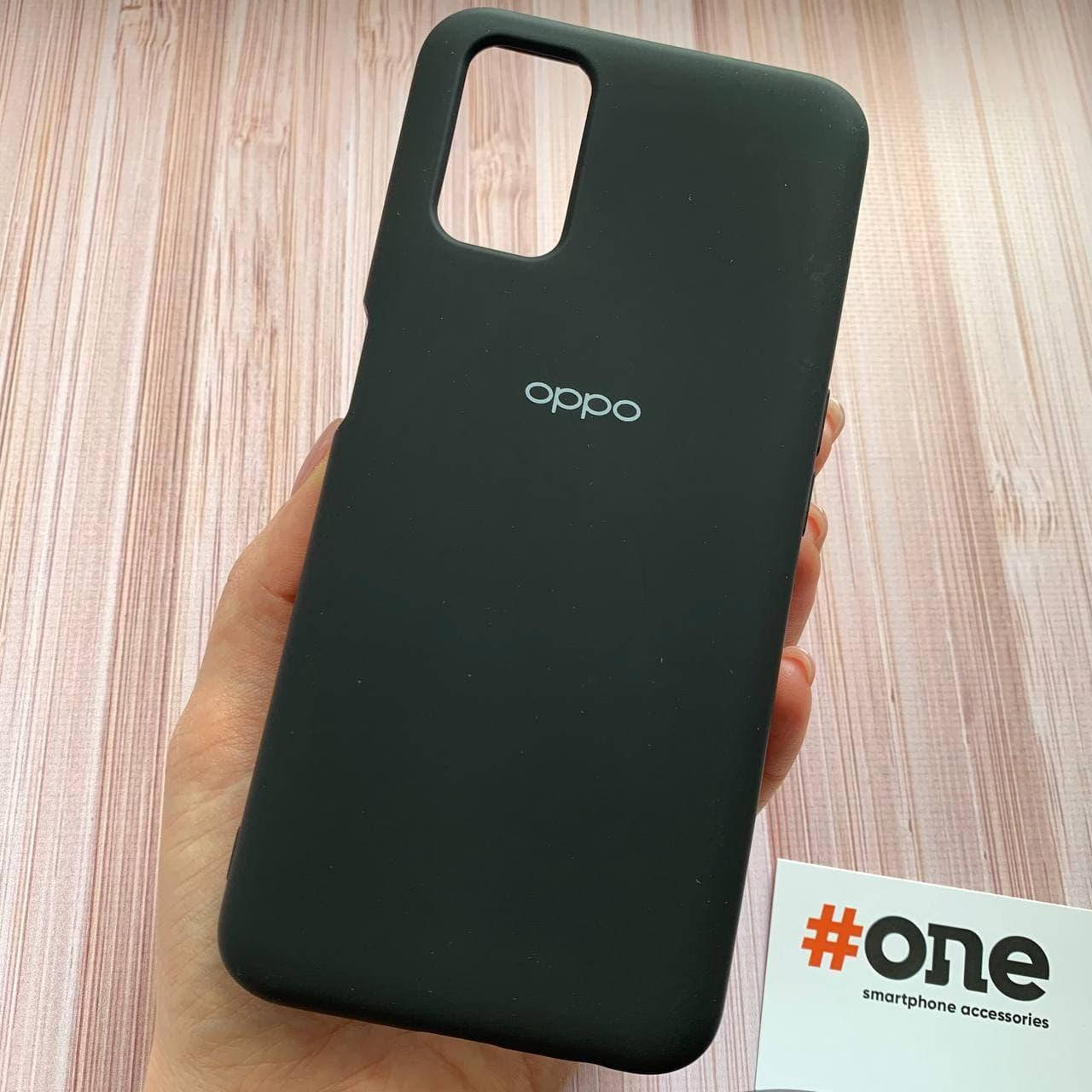 

Чехол для Oppo A52 с микрофиброй бархатный плотный чехол на телефон орро а52 черный Full
