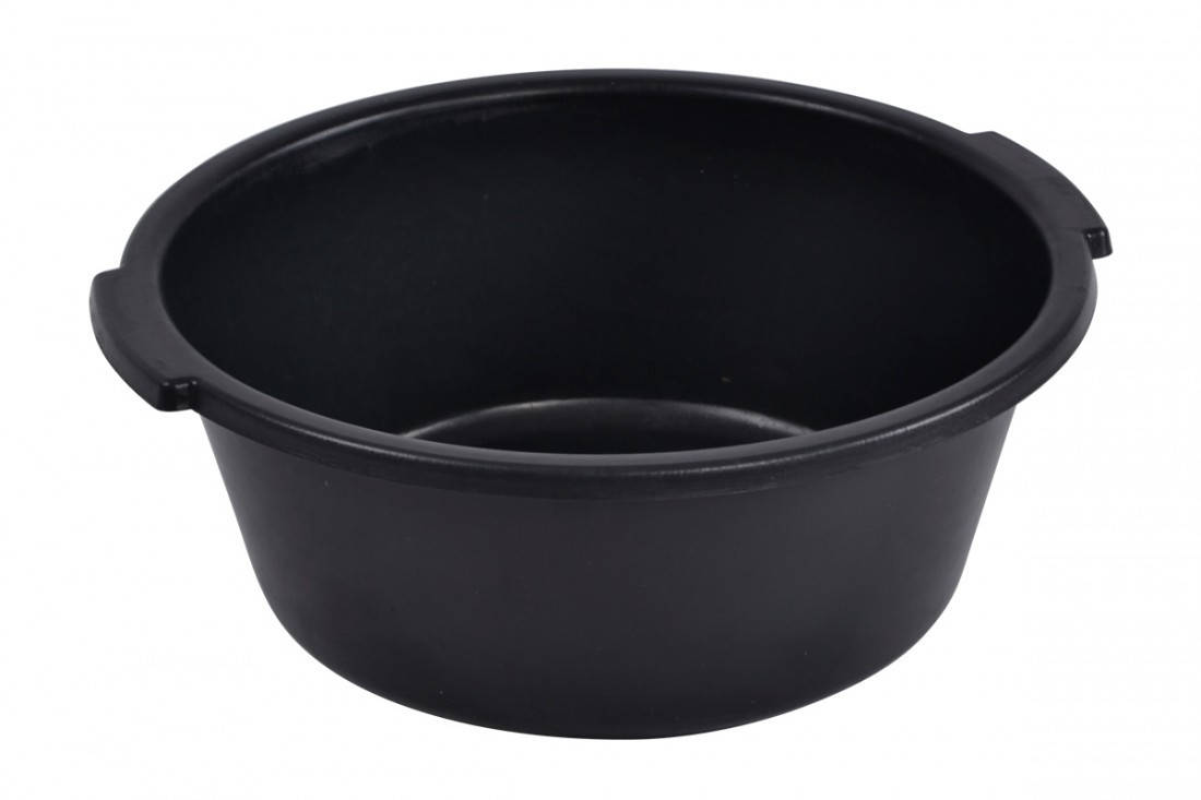

Миска пластмасова 30л. з ручками чорна