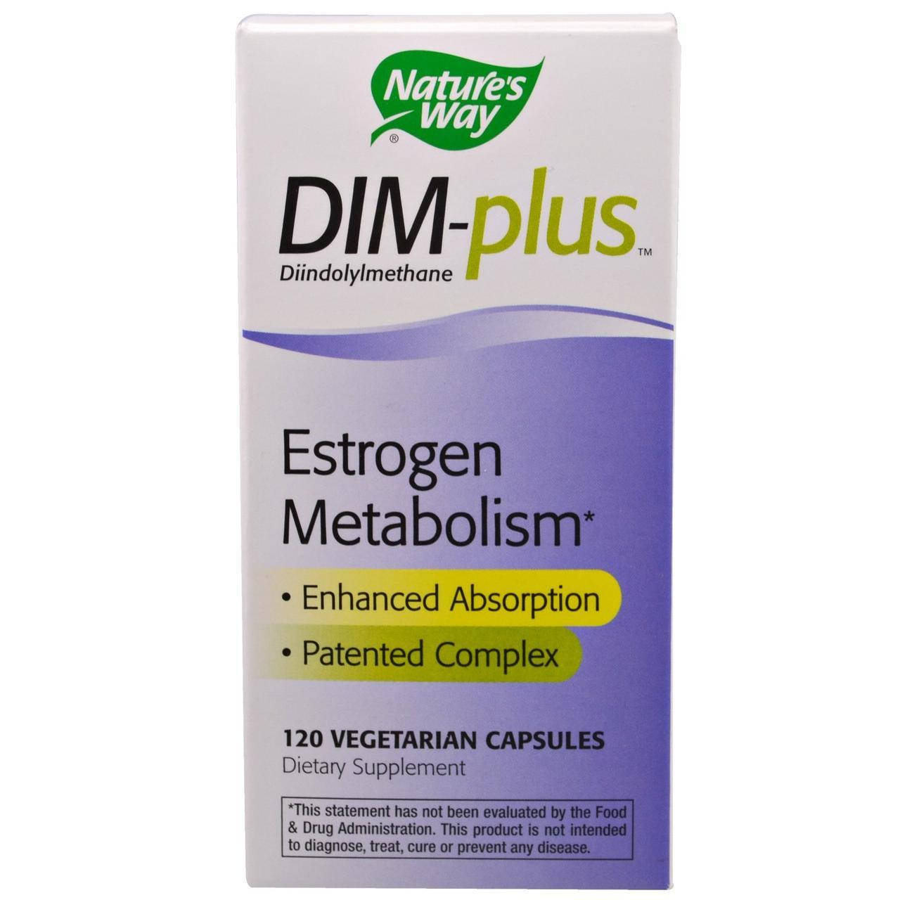 

Nature's Way, DIM-plus, с формулой, улучшающей метаннеприятных ощущенийзм эстрогенов, 120 капсул