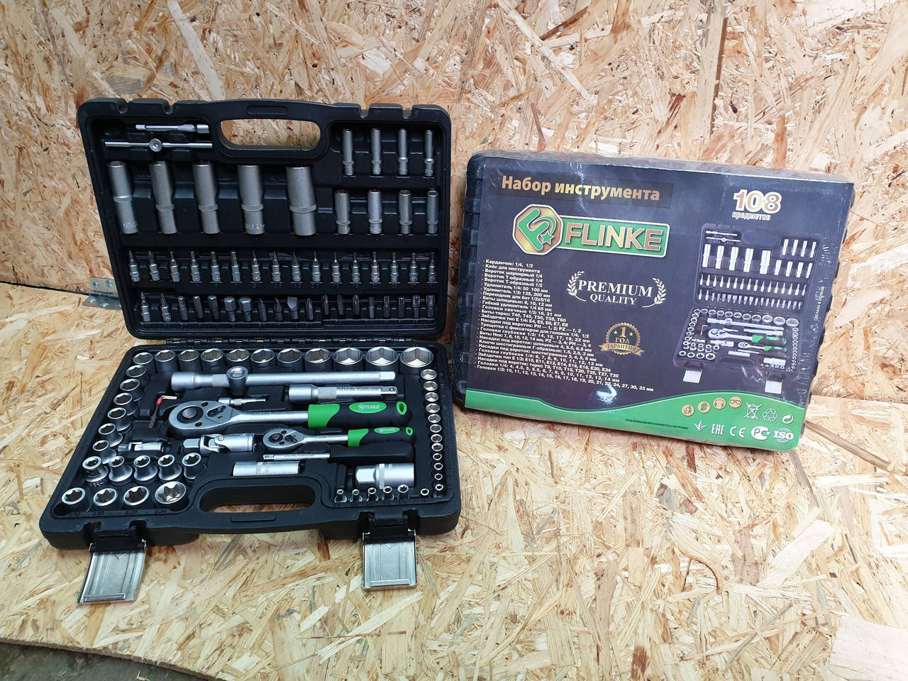 

Набор ключей, набор головок 108шт CrV Польша