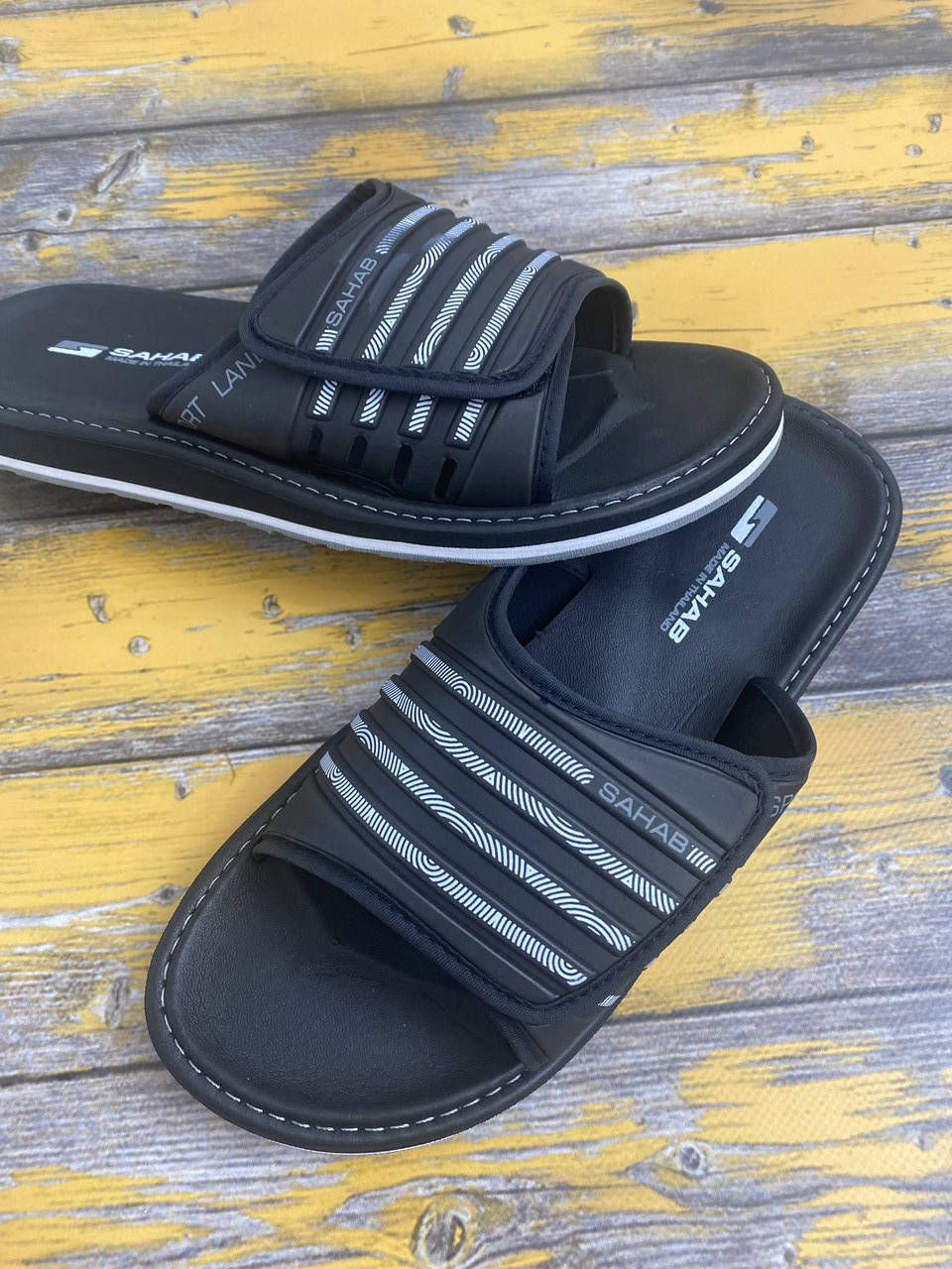 

Мужские шлёпанцы Sahab 42(26,8см) 43(27,6см) 44(28,2см) 45(29см) маломерят на, Черный