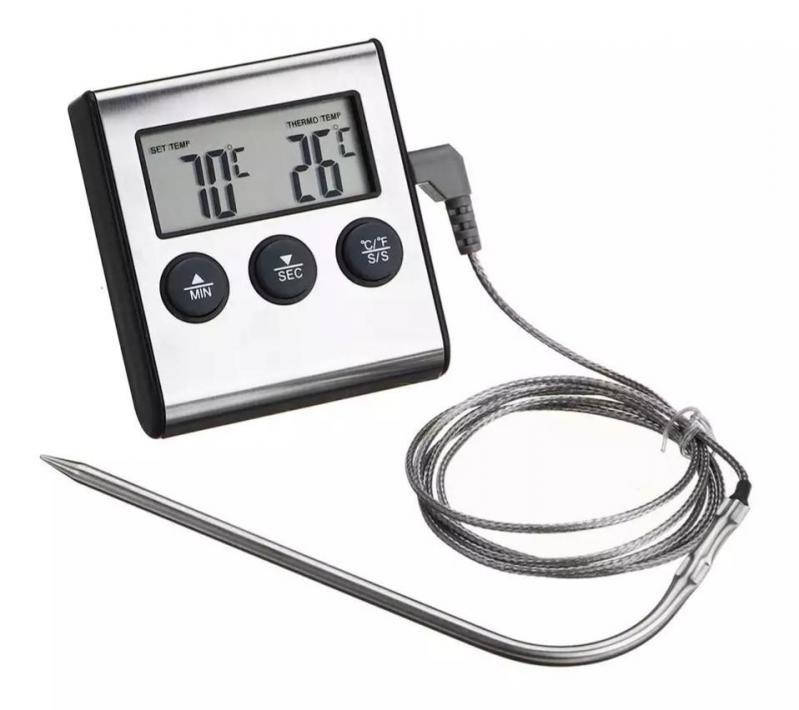 

Термометр для мяса Digital Cooking Thermometr Timer с выносным щупом TP-700.