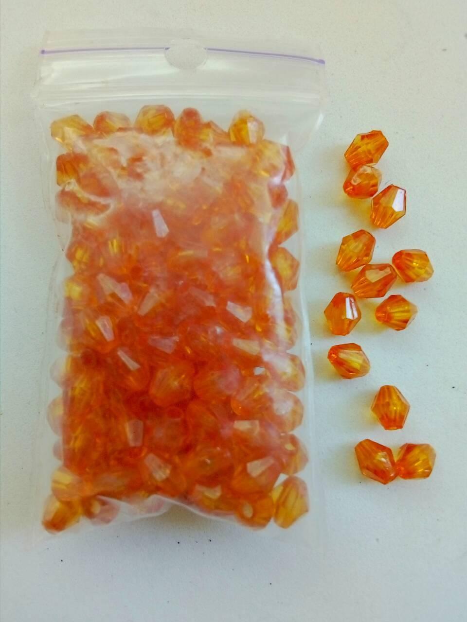 

Биконус гранёный №6 10г оранжевый