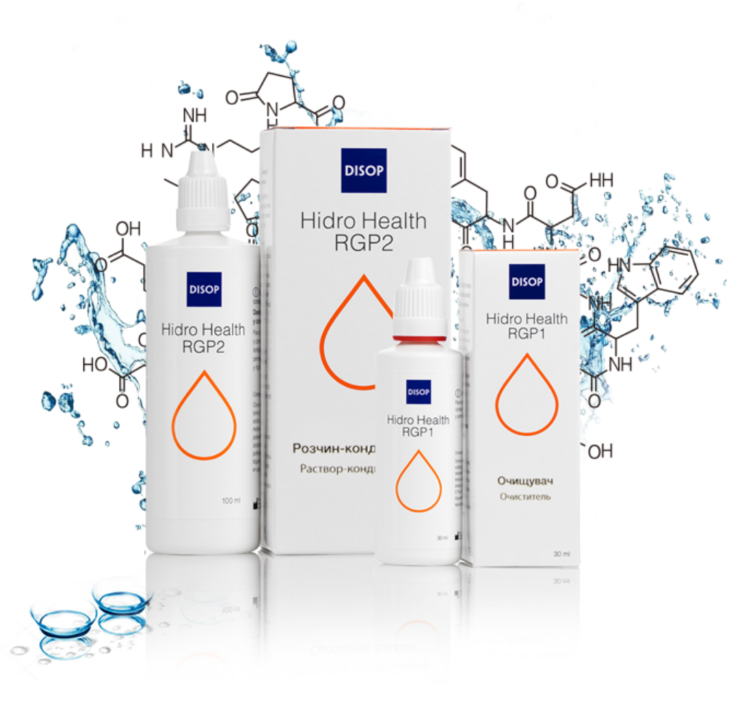 

Hidro Health RGP1 30мл + RGP2 100мл Система очистки для жестких линз ЖКЛ (RGP)