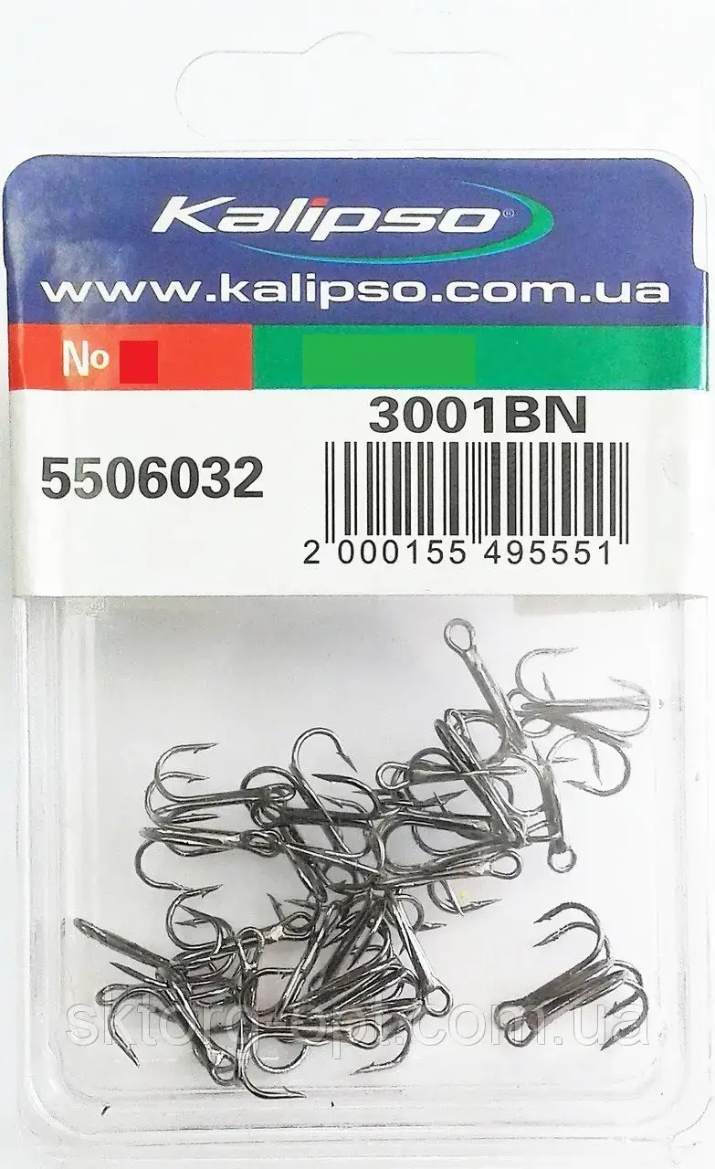 

Крючки Kalipso тройник 3001BN №9(30шт)