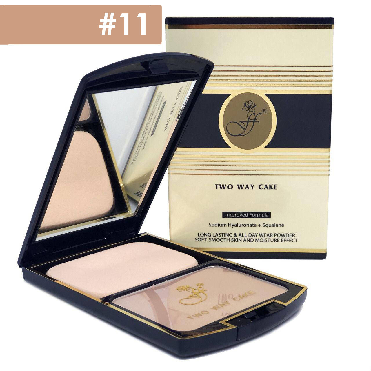 

Компактная пудра FFleur 2 в 1 two way cake TK12 (пудра флер + тональная основа) №11 10,77 г