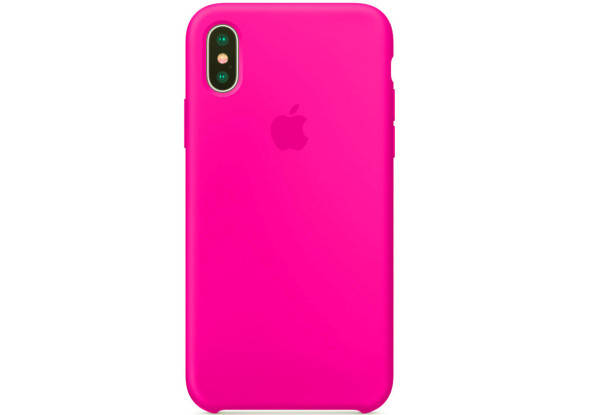 

Чехол-накладка Apple Silicone Case for iPhone X/Xs, Barbie Pink (HC) (A), Розовый