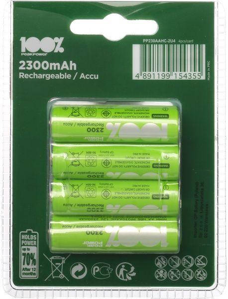 

Аккумулятор AA R06 PeakPower 2300mAh NiMH