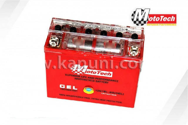

Аккумулятор (АКБ) гелевый 12N7BL-BS MOTOTECH