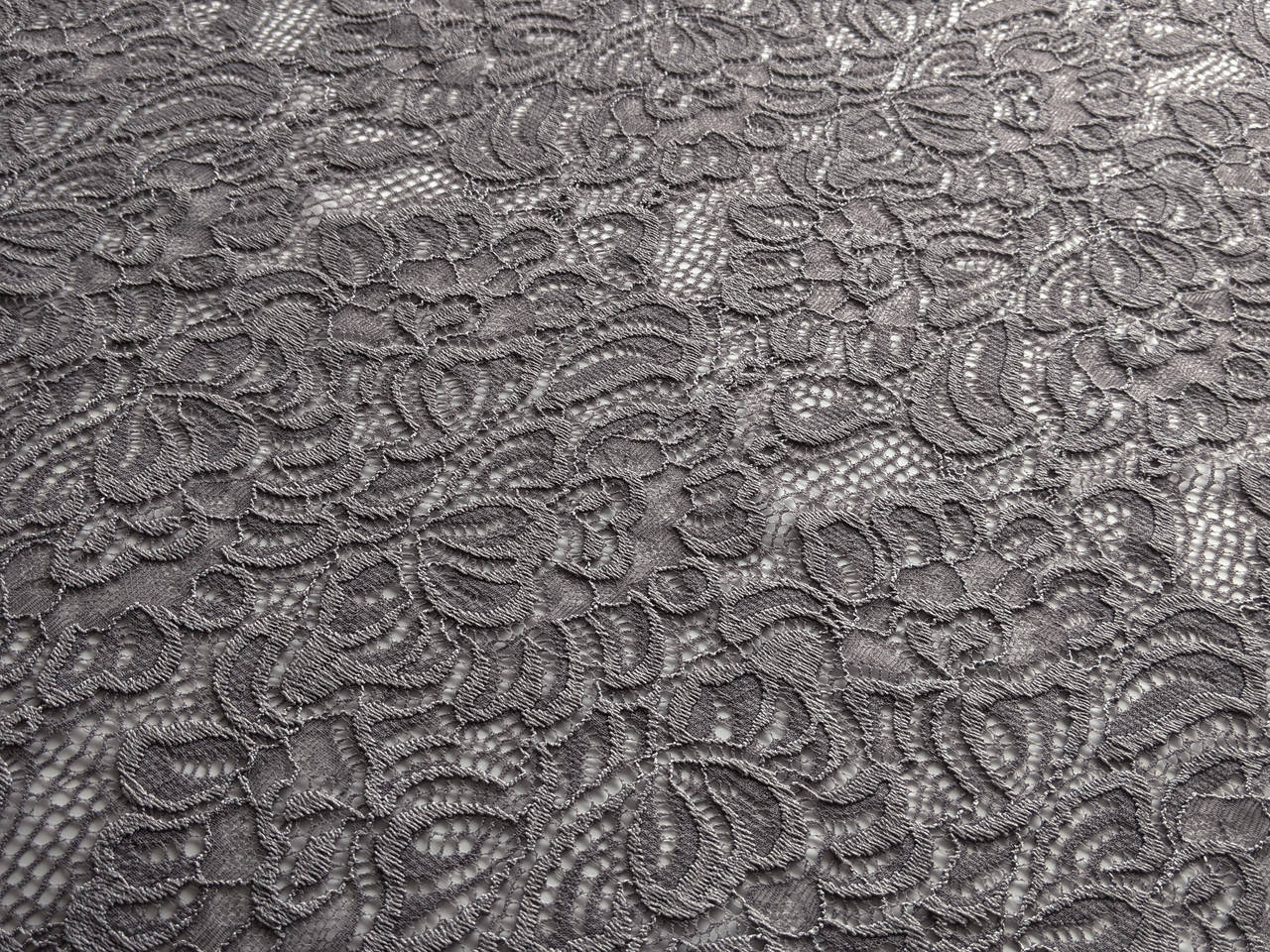 

Гипюр стрейч Классика крупные цветы, серый