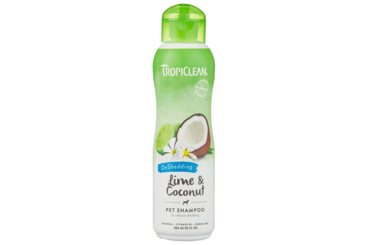 

Шампунь TropiClean Deshedding Lime & Coconut Лайм и кокос для собак и кошек, 355 мл