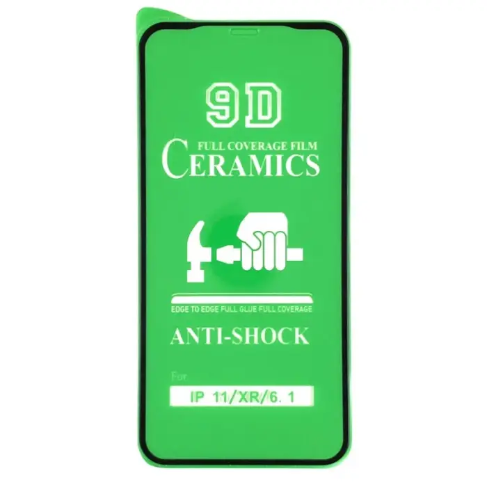 

Стекло защитное CERAMiCS 9D для iPhone 11/XR- черный