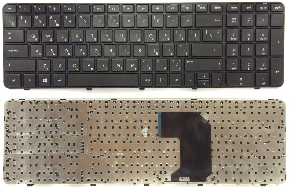 

Клавиатура HP Pavilion g7-2376sr С РАМКОЙ!, Черный