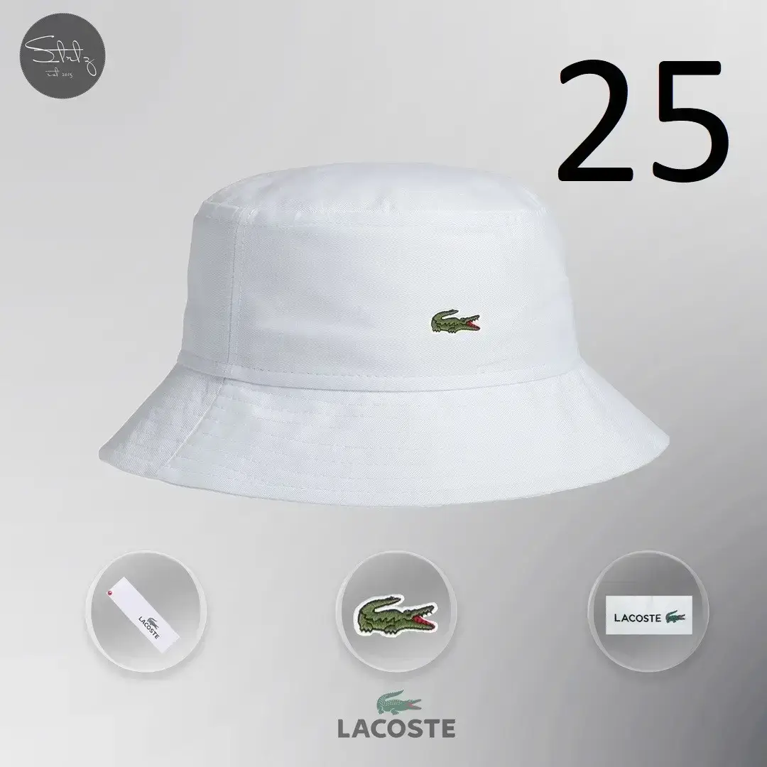 

Новенькая Мужская Панама Lacoste Летняя Белая Пляжные Панамки Мужские Лакосте M / 57-58
