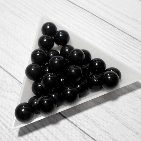 

Лидит (черная яшма) , шарики 10 мм, 25 шт.
