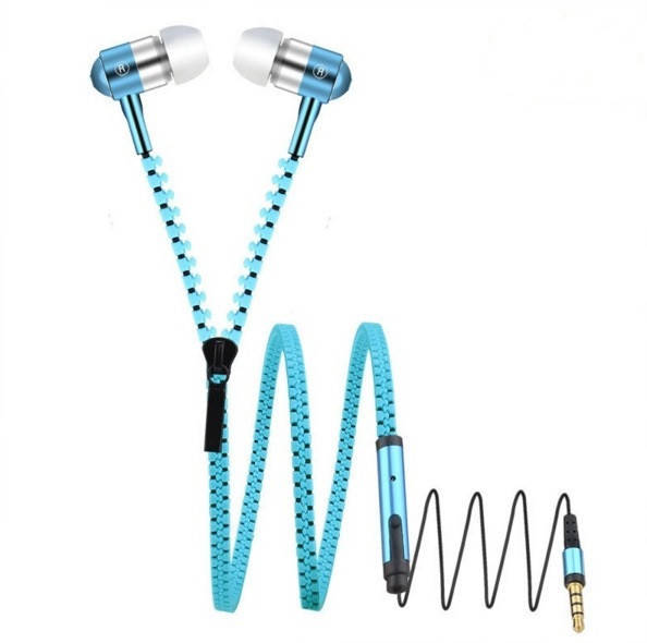 

Навушники провідні з мікрофоном ZIPPER Blue, Синий