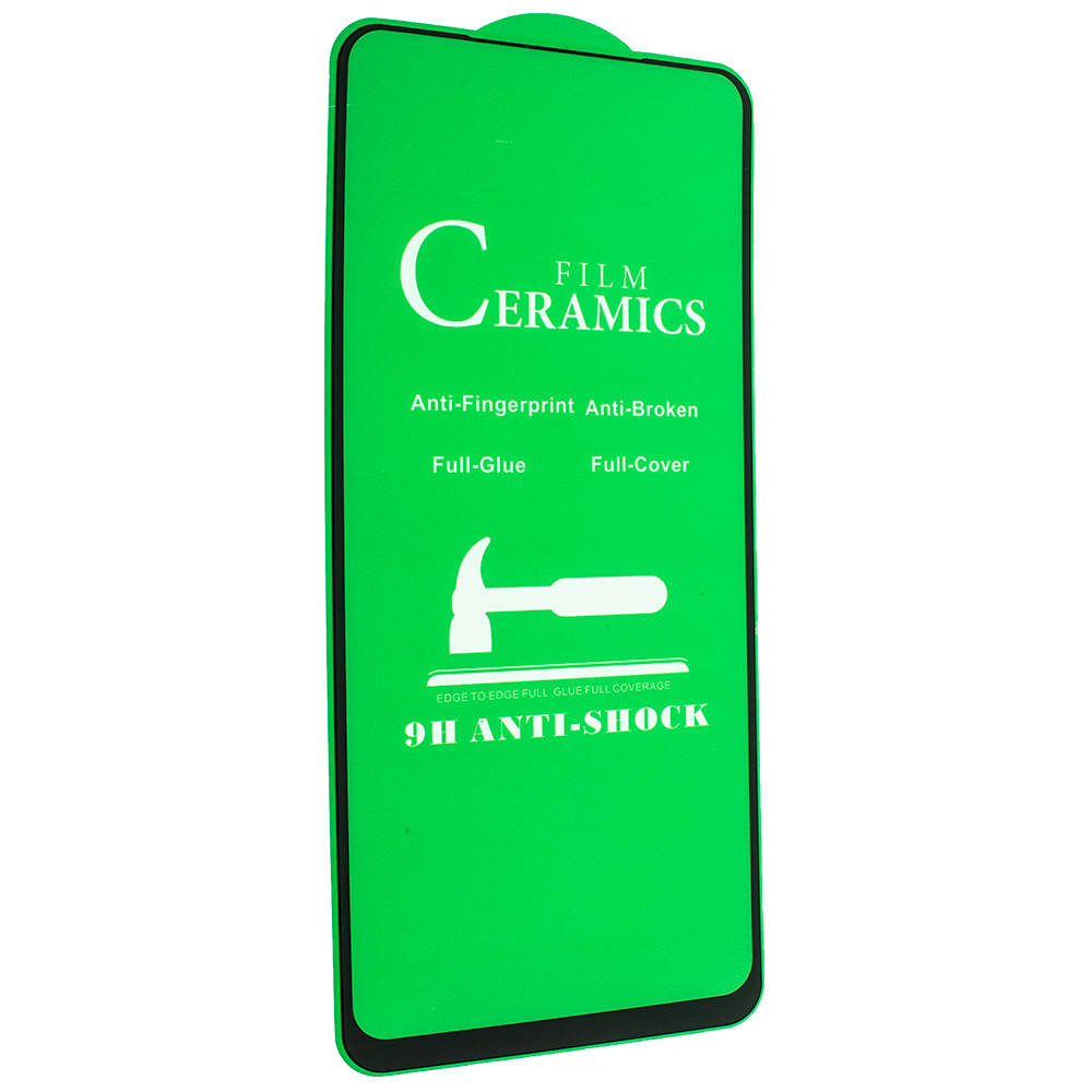 

Защитное гибкое стекло керамика ANTI-SHOCK XIAOMI Redmi Note 10, Redmi Note 10S, Черный