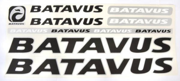 

Наклейка Batavus на раму велосипеда, черный (NAK038)