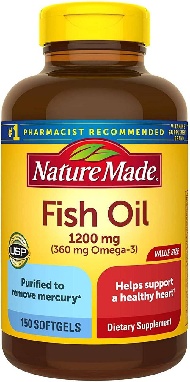 

Витамины и минералы natures made fish oil 1200 (150 softgels)