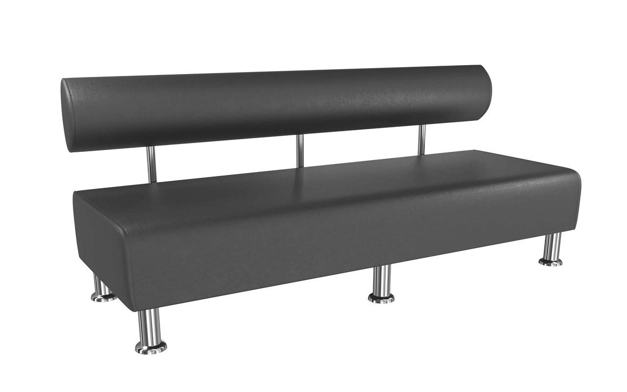 

Диван офисный BNB Solo 1800x540x750 черный. Флай 2230. Для школы, больницы, приемной, ожидания