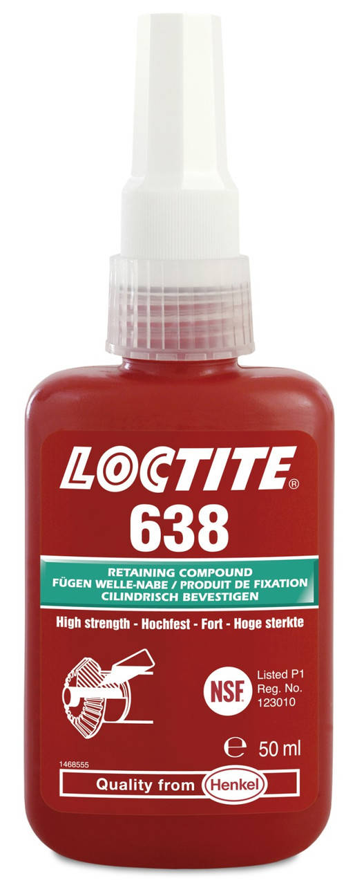 

Фиксатор вал-втулочный быстроотверждаемый Loctite 638, 50 мл